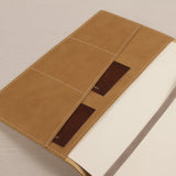 文創生活扣帶封套工商日誌，多功能內側口袋、名片袋