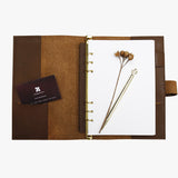 療癒系穿入扣帶活頁工商日誌，展開