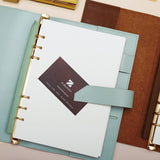 療癒系穿入扣帶活頁工商日誌，情境