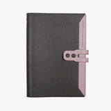 機能收納拉鍊活頁工商日誌，柔瑰粉