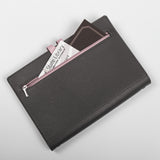 機能收納拉鍊活頁工商日誌，背面後：拉鍊式多功能收納袋