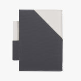 雙筆插大理石活頁工商日誌，背面