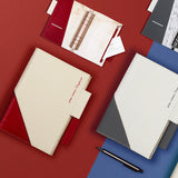 雙筆插大理石活頁工商日誌，情境