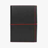 極簡風鬆緊帶活頁工商日誌，深夜黑