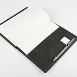 Black極致霧黑封套工商日誌，多功能內側口袋、名片卡袋、筆插