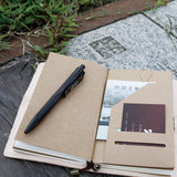 古著品味扣帶封套工商日誌-多功能內側口袋．名片卡袋