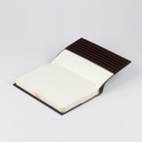 黑紅直條紋封套工商日誌，皮標烙印