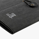 水洗牛皮紙三折款封套工商日誌，特寫