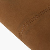 駝色質感拉鍊交屋包，Logo烙印、壓印、燙色、拉鍊、立體資料袋、A4資料袋四孔活頁夾、開窗名片套、鑰匙牌皮扣