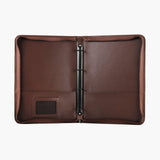 氣質拉鍊交屋包，燙金、壓印、拉鍊、立體資料袋、A4資料袋四孔活頁夾、開窗名片套