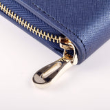 皇家藍尊貴手提拉鍊交屋包，LOGO烙印、壓印、拉鍊、立體資料袋、開窗名片套、手提把