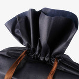 尊爵黑棉布束口袋，網印、棉布
