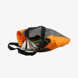 陽光橘環保折疊收納袋，無紡布(不織布)、網印
