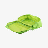 嫩綠手提環保折疊收納袋，無紡布(不織布)、網印