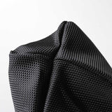 黑色十字底部布束口袋，網印