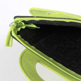 綠黑拉鍊不織布打孔袋，不織布、網印