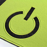 綠黑拉鍊不織布打孔袋，不織布、網印