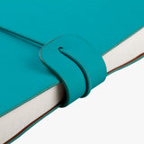 雙色併料鬆緊帶精裝工商日誌，鬆緊帶