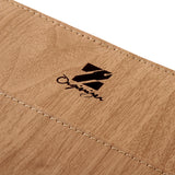 暖心木紋活頁工商日誌，Logo烙印壓印