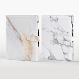 大理石金穿入扣帶活頁工商日誌，情境