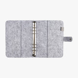 超輕量壓扣活頁工商日誌，展開