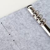 超輕量壓扣活頁工商日誌，夾具特寫