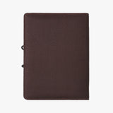 紅棕精品鬆緊帶活頁工商日誌，背面