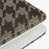 千鳥格紋鬆緊帶活頁工商日誌，布料千鳥紋