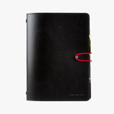 美好皮革奶嘴釘活頁工商日誌，深夜黑