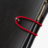 美好皮革奶嘴釘活頁工商日誌，鬆緊帶、奶嘴釘