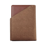 斜式造型三折活頁工商日誌，背面