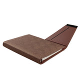 斜式造型三折活頁工商日誌，展開