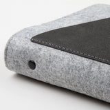 暖感羊毛氈扣帶款活頁工商日誌，特寫